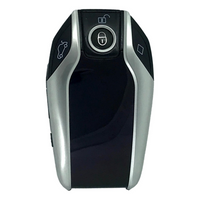 Universal Lcd Smart Key Adapter For Push-To-Start Vehicles (Rectangular) Silver Shell