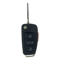 Audi 2005-2010 4 Button Flip Key Shell For Myt4073A / Nbg009272T