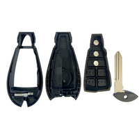 Dodge Jeep 3 Button Fobik Shell Replacement For GQ4 53T | Aftermarket Fobik
