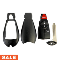 Dodge Jeep 4 Button Fobik Shell Replacement For GQ4 53T | Aftermarket Fobik