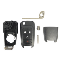 Buick Chevrolet GM 4 Button Flip Key Shell For AVL B01T1AC KR55WK50073 | Aftermarket Flip Key