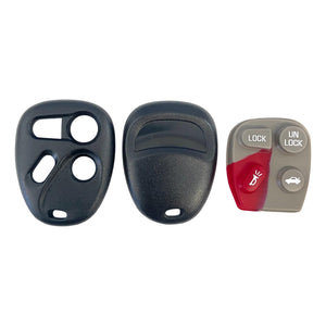 GM 4 Button Keyless Remote Shell For KOBLEAR1XT KOBUT1BT | Aftermarket