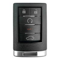 Cadillac CTS DTS 5 Button Keyless Replacement Shell For OUC6000066 | Aftermarket Key Shell