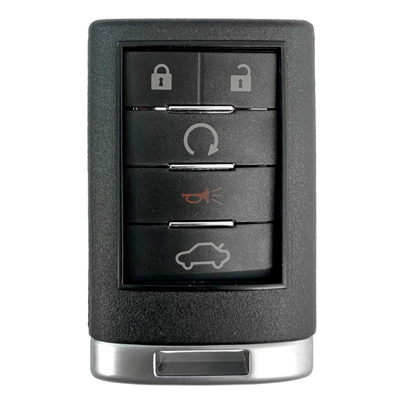 Cadillac CTS DTS 5 Button Keyless Replacement Shell For OUC6000066 | Aftermarket Key Shell