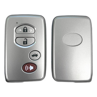Lonsdor Toyota 4 Button Smart Key Shell Replacement For LT20 01 (Silver) Key Shell