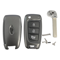 Hyundai 3 Button Flip Key Replacement Shell | Aftermarket Key Shell