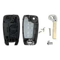 Hyundai 4 Button Flip Key Replacement Shell w/ Trunk | Aftermarket Key Shell