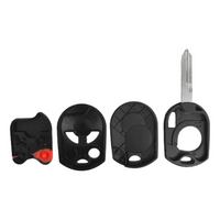 Ford 3 Button Remote Head Key Shell Replacement For OUCD6000022 (3 Part Shell) | Aftermarket Key Shell