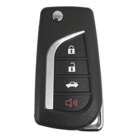 Toyota 4 Button Flip Key Replacement Shell For HYQ14BFB / HYQ12BGF | Aftermarket