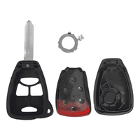 Replacement Key Shell for Chrysler Dodge Jeep 4 Button Remote Head Key OHT692427AA Key Shell
