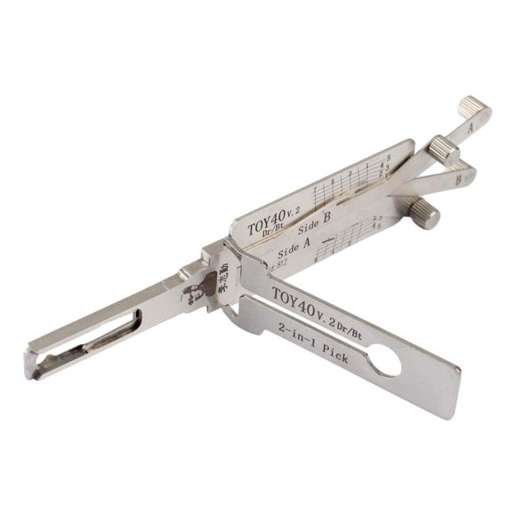 Original Lishi 2-In-1 Pick And Decoder Toy40 Quad Lifter Lock