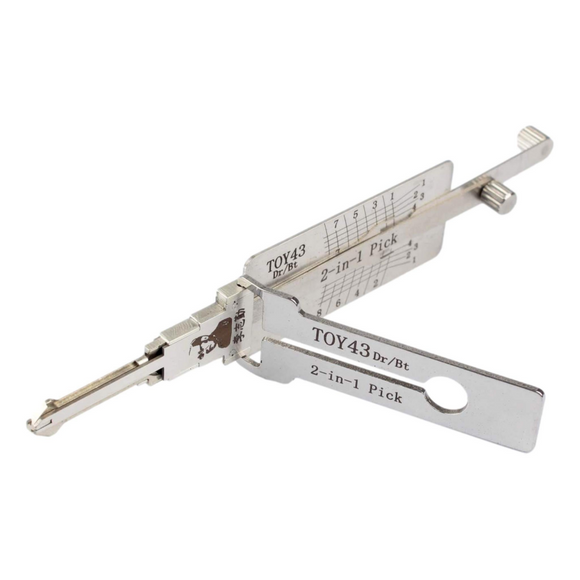 Original Lishi 2-In-1 Pick And Decoder Toy43 Door/Trunk Split Wafer Lock