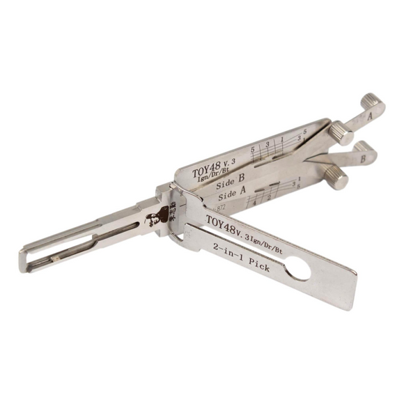 Original Lishi 2-In-1 Pick And Decoder Toy48 Quad Lifter Lock