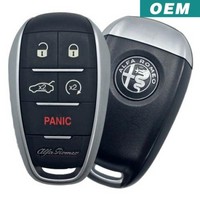 Alfa Romeo Giulia 5 Button Remote 2017-2019 Fcc: Kr5Alfa434 (Oem) Smart Key