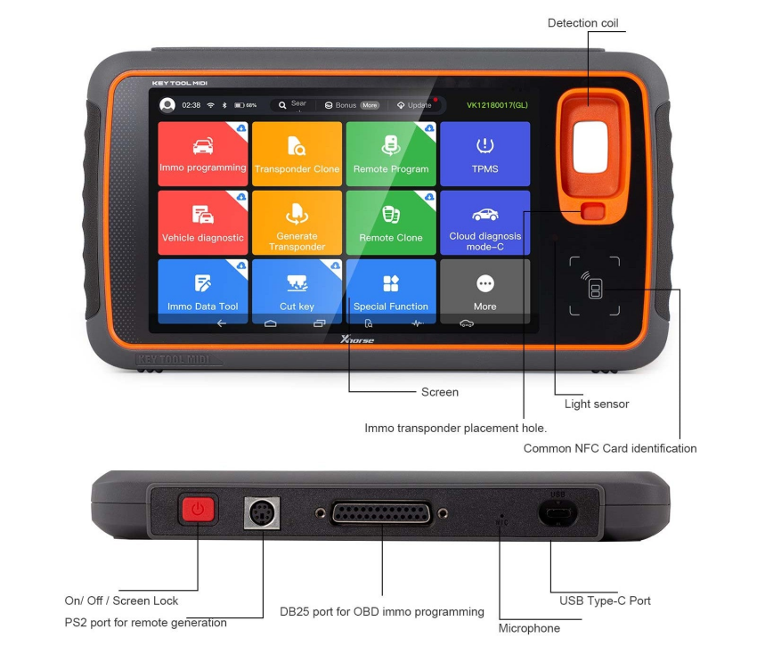 Xhorse VVDI Key Tool MIDI - Basic Version