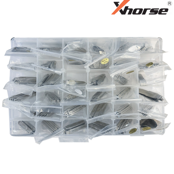 Flip Key Blade Kit For XHORSE KEYDIY - 35 Scaled Blank Key Blades Set (175 pcs) Key Blade