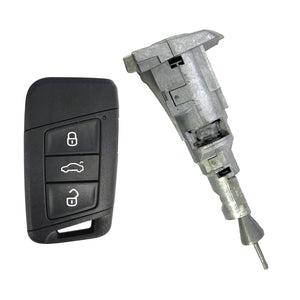 Volkswagen Jetta 2021-2022 Oem 4 Button Smart Kessy Key And/Or Cylinder Lock Package | New Ignition