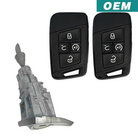 Volkswagen Jetta Tiguan 2020-2023 OEM 5 Button Smart KESSY Key and/or Cylinder Lock Package | New Lock and 2 Key Bundle