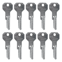 Ilco X28-62HE Bentley Blank Key (10 Pack) Metal Key