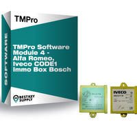 TMPro Software Module 4 - Alfa Romeo, Iveco CODE1 Immo Box Bosch