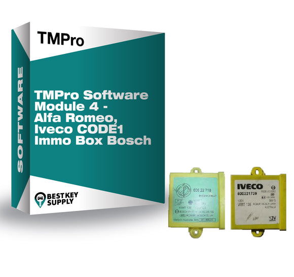 TMPro Software Module 4 - Alfa Romeo, Iveco CODE1 Immo Box Bosch