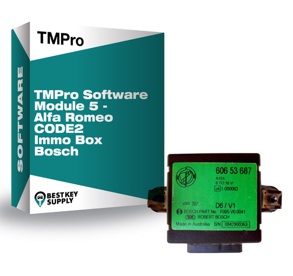 TMPro Software Module 5 - Alfa Romeo CODE2 Immo Box Bosch