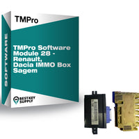 TMPro Software Module 28 - Renault, Dacia IMMO Box Sagem
