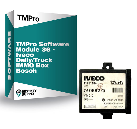 TMPro Software Module 36 - Iveco Daily/Truck IMMO Box Bosch
