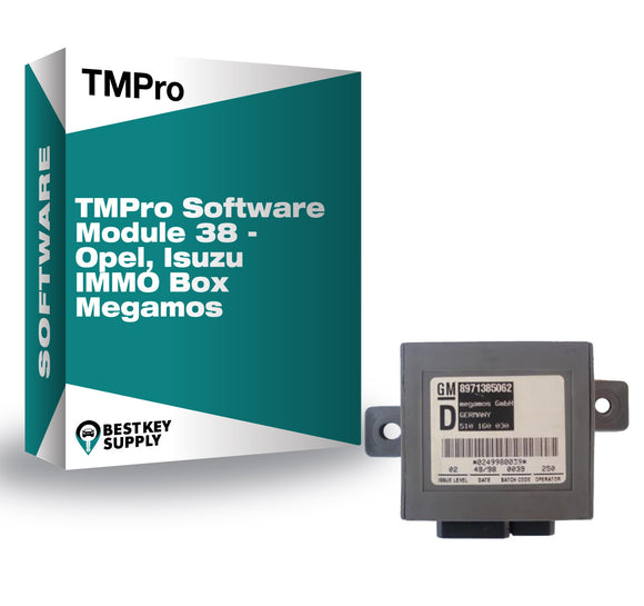 TMPro Software Module 38 - Opel, Isuzu IMMO Box Megamos