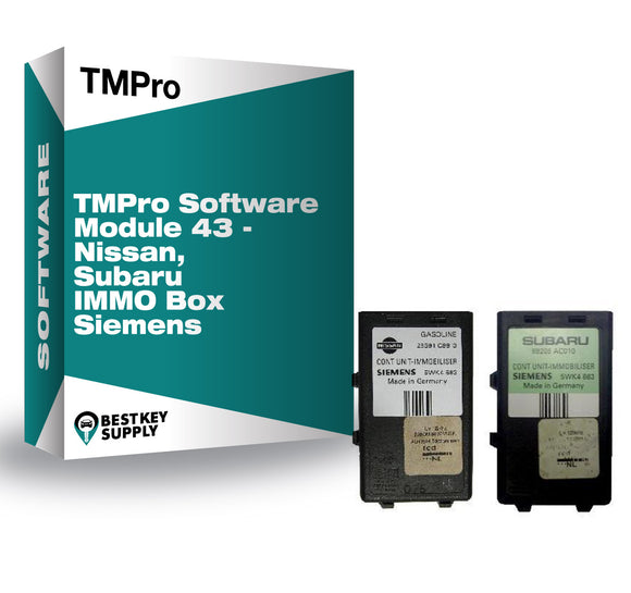 TMPro Software Module 43 - Nissan, Subaru IMMO Box Siemens