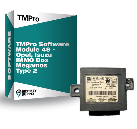 TMPro Software Module 49 - Opel, Isuzu  IMMO Box Megamos Type 2