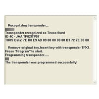 TMPro Software Module 64 - Key Copier For 4C Texas Fixed Keys Onto JMA TPX1 Transponder