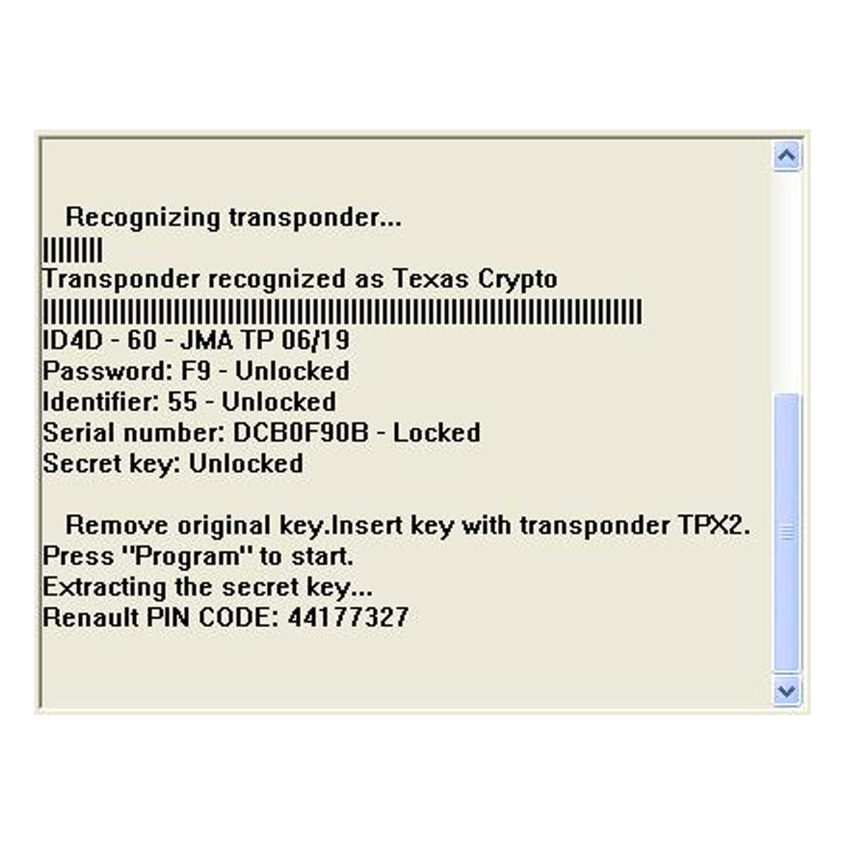 TMPro Software Module 65 - Key Copier For 4D Texas Crypto Keys Onto JM