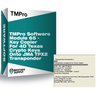 TMPro Software Module 65 - Key Copier For 4D Texas Crypto Keys Onto JMA TPX2 Transponder