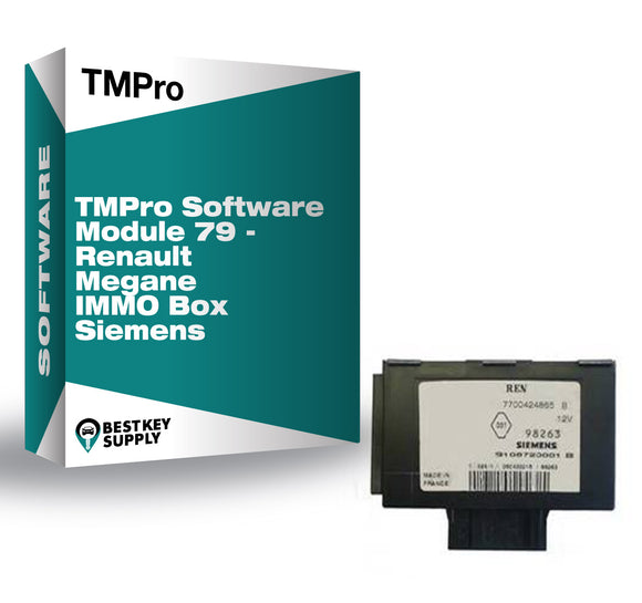 TMPro Software Module 79 - Renault Megane IMMO Box Siemens