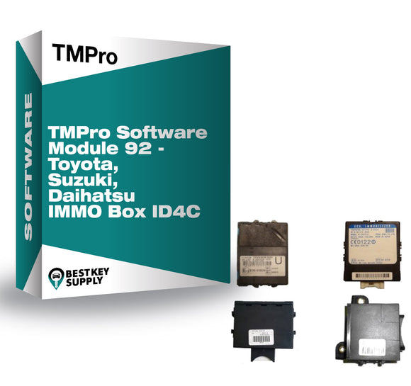 TMPro Software Module 92 - Toyota, Suzuki, Daihatsu IMMO Box ID4C