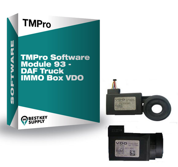 TMPro Software Module 93 - DAF Truck IMMO Box VDO