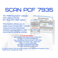 MBE Scan PCF7935 License for KR55 MB Remote Keymaker Software