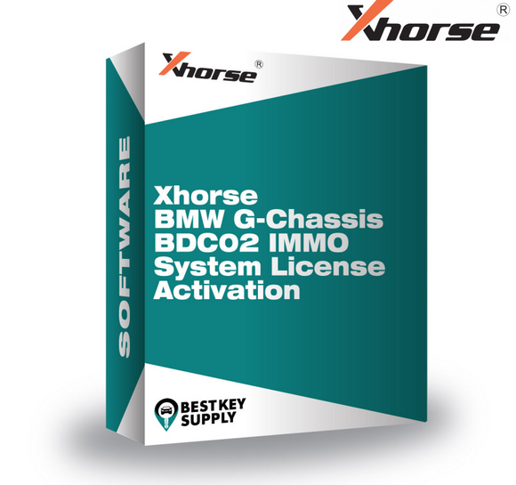 Xhorse BMW G Chassis BDC02 IMMO System License Activation Software