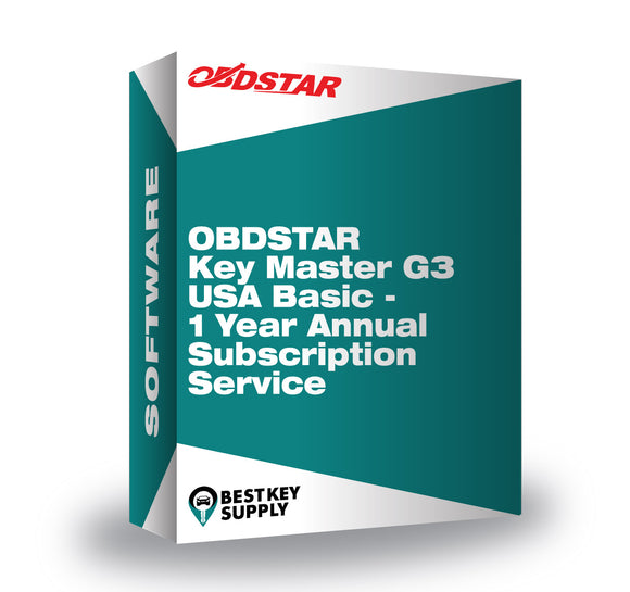 OBDSTAR Key Master G3 USA Basic - 1 Year Annual Subscription Service