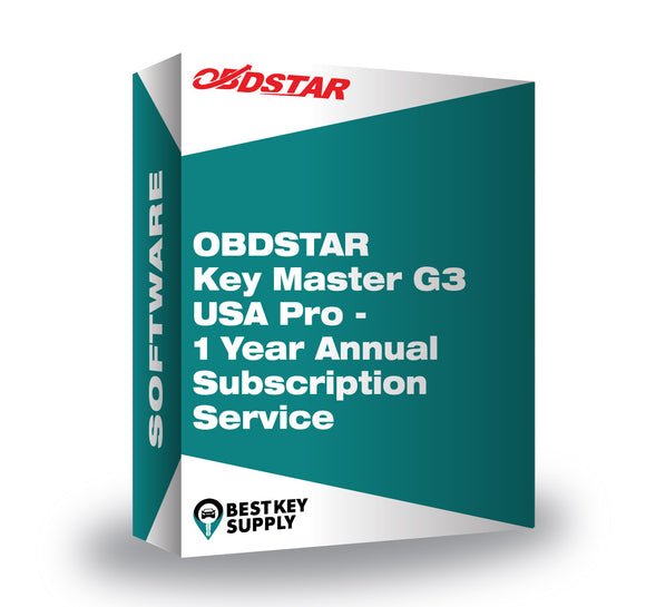 OBDSTAR Key Master G3 USA Pro - 1 Year Annual Subscription Service
