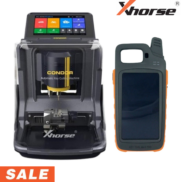 Xhorse Condor XC Mini Plus II Key Cutting Machine with VVDI Key Tool Max Pro Key Machine