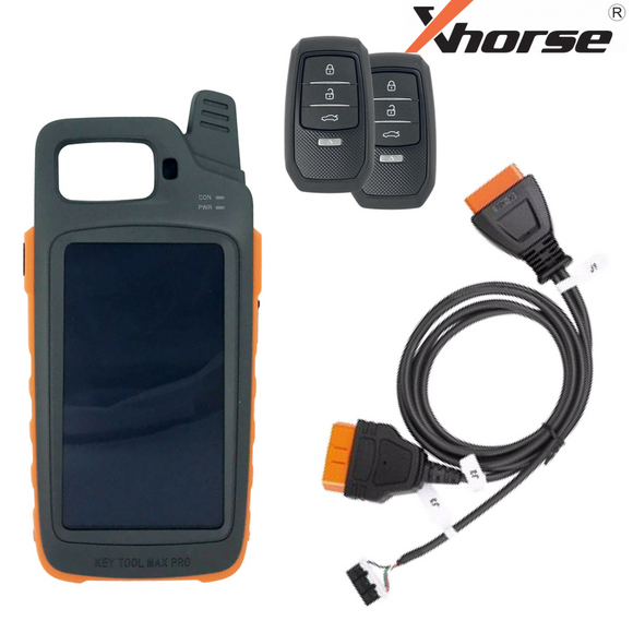 Xhorse VVDI Key Tool Max Pro + 2 Xhorse Toyota Remotes and Toyota BA AKL Cable Programming Device