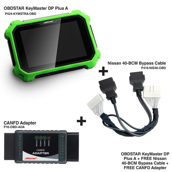 Obdstar Keymaster Dp Plus A + Free Nissan 40-Bcm Bypass Cable Canfd Adapter Programming Device