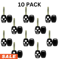 Honda 4 Button Remote Head Key Shell 2005-2013 (10 Pack)