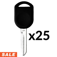 H92 Pt Transponder Key - Chip: 4D63 80 Bit (25 Pack)