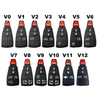 Brand New Shell And Button Pad Replacement For Chrysler / Dodge Jeep Ram Fobik Key