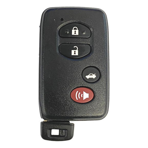 Toyota 4 Button Smart Key Shell Replacement For Hyq14Aab Black