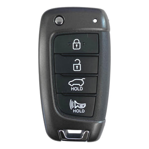 Hyundai 4 Button Flip Key Shell W/ Hatch