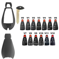 Brand New Shell And Button Pad Replacement For Chrysler / Dodge Jeep Ram Fobik Key